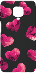 Husa Bestcase Compatibila Cu Xiaomi Redmi Note 9 Pro Heart Pattern Rezistenta la uzura B 987 