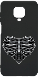 Husa Bestcase Compatibila Cu Xiaomi Redmi Note 9S Skeleton Heart Rezistenta la uzura B 1024 