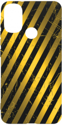 Husa Bestcase Motorola Moto E20 Golden Stripes Rezistenta la uzura B 1055 