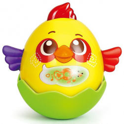 Jucarie interactiva pentru copii Gossip Bird galben Hola Toys 