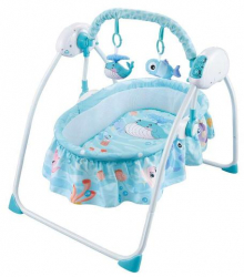 Patut tip cos copii cu vibratii si telecomanda Sweet Ocean Blue 