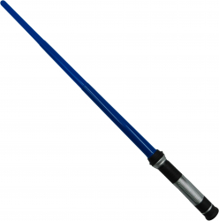 Sabie de jucarie IdeallStore® Force Awakens plastic LED sunete 80 cm albastru 