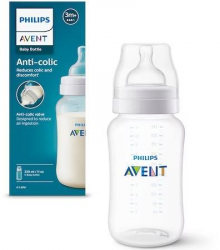 Biberon anti-colici Philips Avent SCY106/01 330ml +3 luni fara BPA 