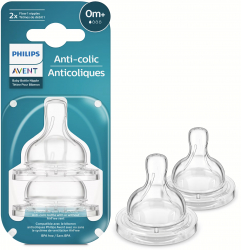 Tetina Anti-colici Philips Avent SCY761/02 +0 luni debit 1 fara BPA 2 bucati