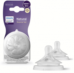 Tetina Philips Avent Natural Response SCY96402 + 3 luni fara BPA 2 bucati