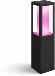 Stalp iluminat exterior LED integrat RGBW Philips HUE Impress 2x 8W 49W 24V IP44 Negru