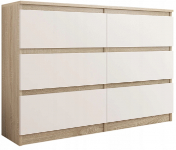 Framire Comoda moderna R-120 stejar sonoma mix alb