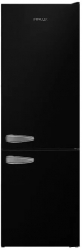 Frigider cu doua usi Finlux FXCA 3133 RETRO BLACK Design Retro 268 l H 170 cm 53 Kg Clasa F Negru 