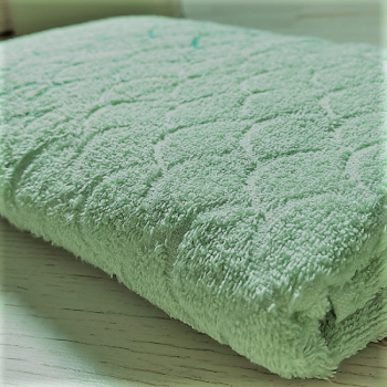 Set 3 prosoape de baie 30x50 + 50x90 + 70x140 cm Studio Casa Ocean 100 Bumbac 500 gsm Mint