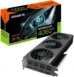 Placa video GIGABYTE NVIDIA GeForce RTX 4060 Ti EAGLE OC 8GB GDDR6 128-bit DLSS 3.0 