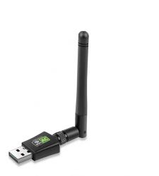 Adaptor pentru semnal Wi-Fi mufa USB 2.0 2.4/5G 600 Mbps negru 