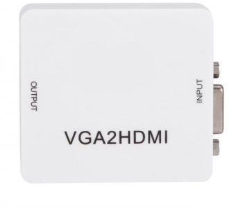 Adaptor video VGA la HDMI rezolutie Full HD 1080p culoare alba 