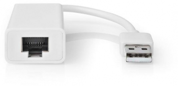 Cablu Ethernet USB-A tata la RJ45 mama Alb - Calitate superioara 