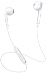 Casti wireless Bluetooth 4.2 potrivite pentru Android si iOS dotate cu microfon incorporat disponibile in culoarea Alba 
