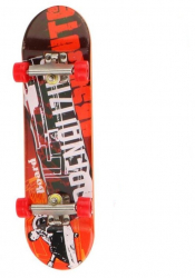 Finger Skateboard pentru copii piese de rezerva incluse culoare de baza portocaliu 