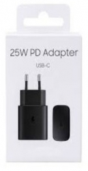 Incarcator retea Super Fast Charging pentru Samsung A54/A52/A52S/A53/A23/A33/A70/A80/S20/S20 FE/Note 20 USB C 25W Negru Blister