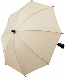 Umbrela universala pentru carucior cu prindere tip menghina si protectie UV culoare Bej 