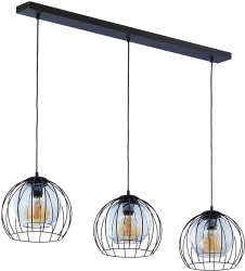 Corp de iluminat suspendat ADVITI Dunia 500 3p AD-LD-6235BE27S E27 maxim 3 x 15W negru 