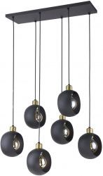 Corp de iluminat suspendat ADVITI Jala 6p AD-LD-6227BE27M E27 maxim 6 x 15W negru 
