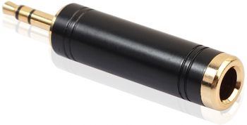 Adaptor audio 3.5 mm jack la 6.35 mm jack - calitate superioara a sunetului negru auriu