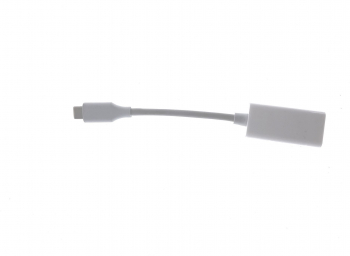 Cablu adaptor alb pentru conectare Type-C la DisplayPort DP F cu suport pentru 4K Ultra HD 