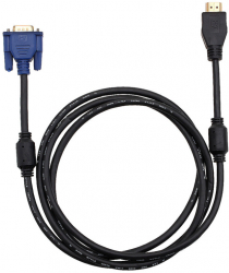 Cablu conector HDMI la VGA 1024p pentru PC DVD si HDTV disponibil in culoarea Negru