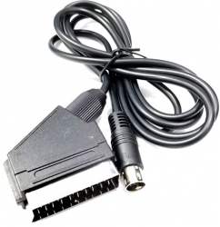Cablu conector RGB la TV SCART pentru Sega Mega Drive 2 si Genesis negru 