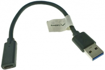 Cablu convertor USB Tip C la USB 3.1 OTG Negru 15 cm lungime 