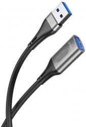Cablu de prelungire USB 3.0 3 metri negru cu mufa USB 3.0 tip A femeie la mufa USB 3.0 tip A barbat 