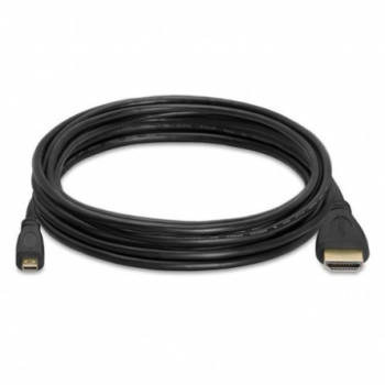 Cablu HDMI de 1 5 metri cu capete de conectare de tip tata la Micro HDMI tata disponibil in culoarea neagra 