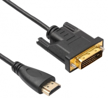 Cablu video HDMI la DVI D 24+1 Pini 1.5 m Negru - O solutie eficienta pentru a conecta dispozitive cu porturi diferite 