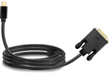 Cablu video USB-C la DVI-D 24+1 pini 1m negru cu tehnologie HDR si suport 4K-60Hz de la Lanberg cu conectori tata-tata 