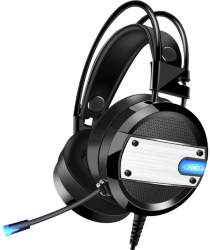 Casti negre cu microfon si tehnologie bass boost pentru un sunet impresionant