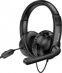Casti pentru gaming pe PC Over-Ear cu microfon reglabil cablu de 1.2m si finisaj negru 
