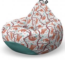 Fotoliu Updeco Puf Bean Bag tip Para XL impermeabil indoor/outdoor sac interior cu maner 100 x 85 x 65 cm lenesi in copaci