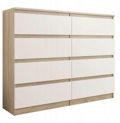 Framire Comoda moderna R-140-S8 stejar sonoma mix alb 