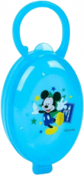 Geanta suzete Mickey Mouse - accesorizata pentru plimbari si calatorii cu capacitate de depozitare pentru suzete intr-o nuanta albastra 