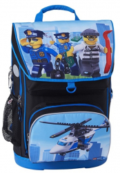 Ghiozdan Scoala Maxi + Sac Sport Lego Core Line - Design City Police Chopper 