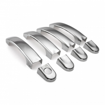 Set ornamente cromate manere portiere compatibile VW T5 2003-2015 T6 2015- pentru 4 manere 