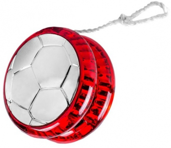 Yoyo din plastic model minge cu lumini culoare rosu-argintiu 4ani+ 