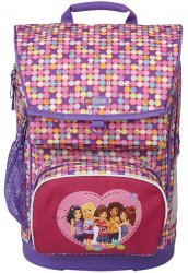 Ghiozdan Scoala Maxi + Sac Sport Lego Core Line - Design Friends Confetti 