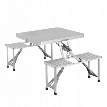 Masa plianta structura aluminiu 4 persoane ideala pentru camping sau terasa 