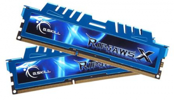 Memorii G.SKILL RipjawsX Blue 16GB 2x8GB DDR3 1600MHz CL9 Dual Channel Kit memorii