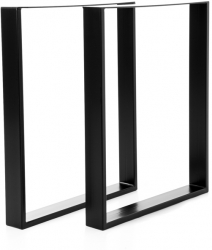 Set 2 picioare masa stil scandinav dreptunghi vopsire in camp electrostatic finisaje premium metal 