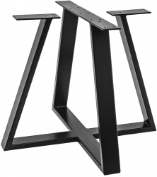 Set Picior Masa Cafea Stil Scandinav Trapez Vopsire in camp electrostatic Finisaje Premium Metal Negru 