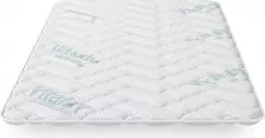 Topper saltea iSleep VitalCare 120x200x6 cm Memory Foam Benzi elastice Textil antialergic 