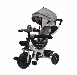 Tricicleta 3 in 1 copii reversibila cu parasolar si bara de protectie inclusa 