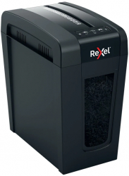 Distrugator documente manual REXEL SECURE X8 Slim P4 cross-cut (confeti) 8 coli 14l negru 