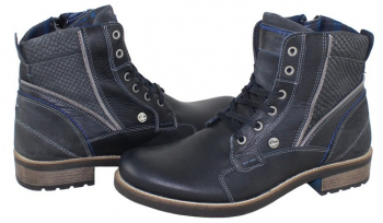 Ghete barbati piele naturala - s.Oliver bleumarin - Marimea 44 