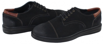 Pantofi casual barbati piele naturala - Agressione negru - Marimea 42